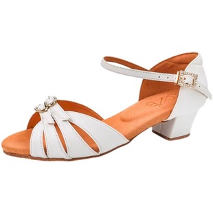 A霸软底跳舞拉丁舞鞋专业少儿女童初学者成人比赛恰恰伦巴交谊舞