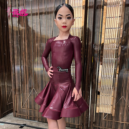 薇妮拉丁舞服女童专业比赛规定服