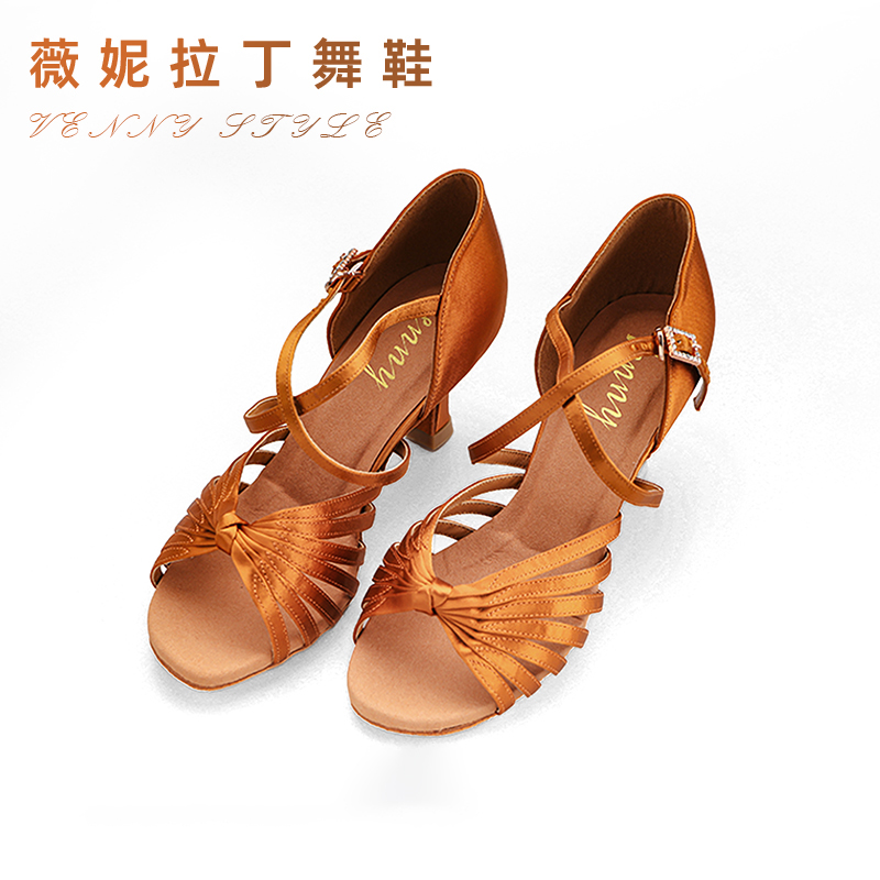 薇妮舞美拉丁专业女成人跳舞鞋