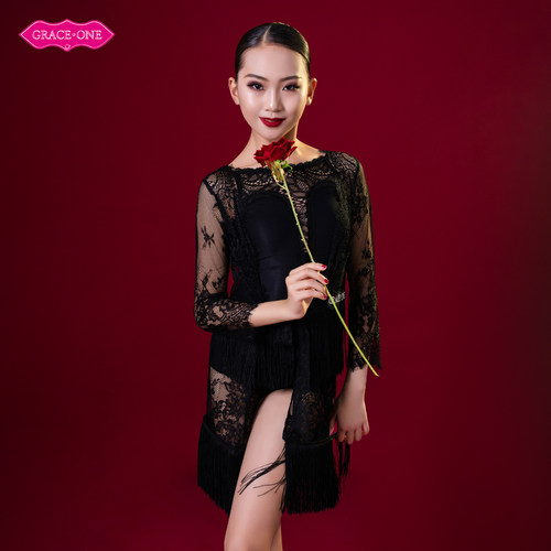 graceone拉丁舞服女夏季新款吊带