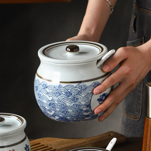 猪油罐家用调料罐陶瓷耐高温