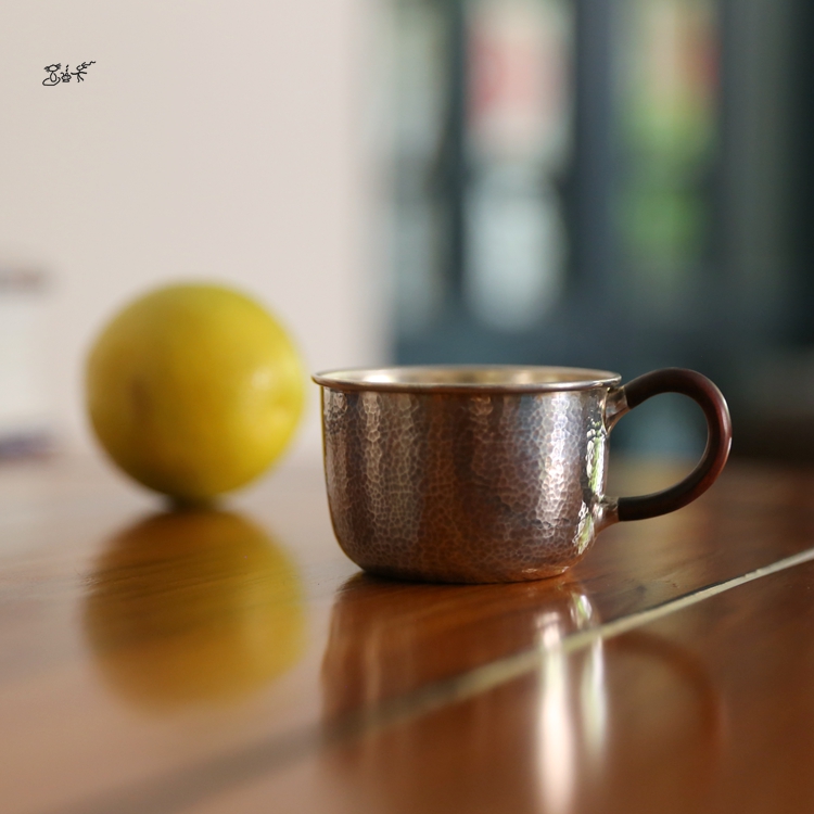 喜余手工足银杯咖啡饮茶主人杯
