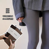 缪系打底裤 180D高腰中厚哑光天鹅绒春秋连裤 袜微压丝袜灰色不掉档