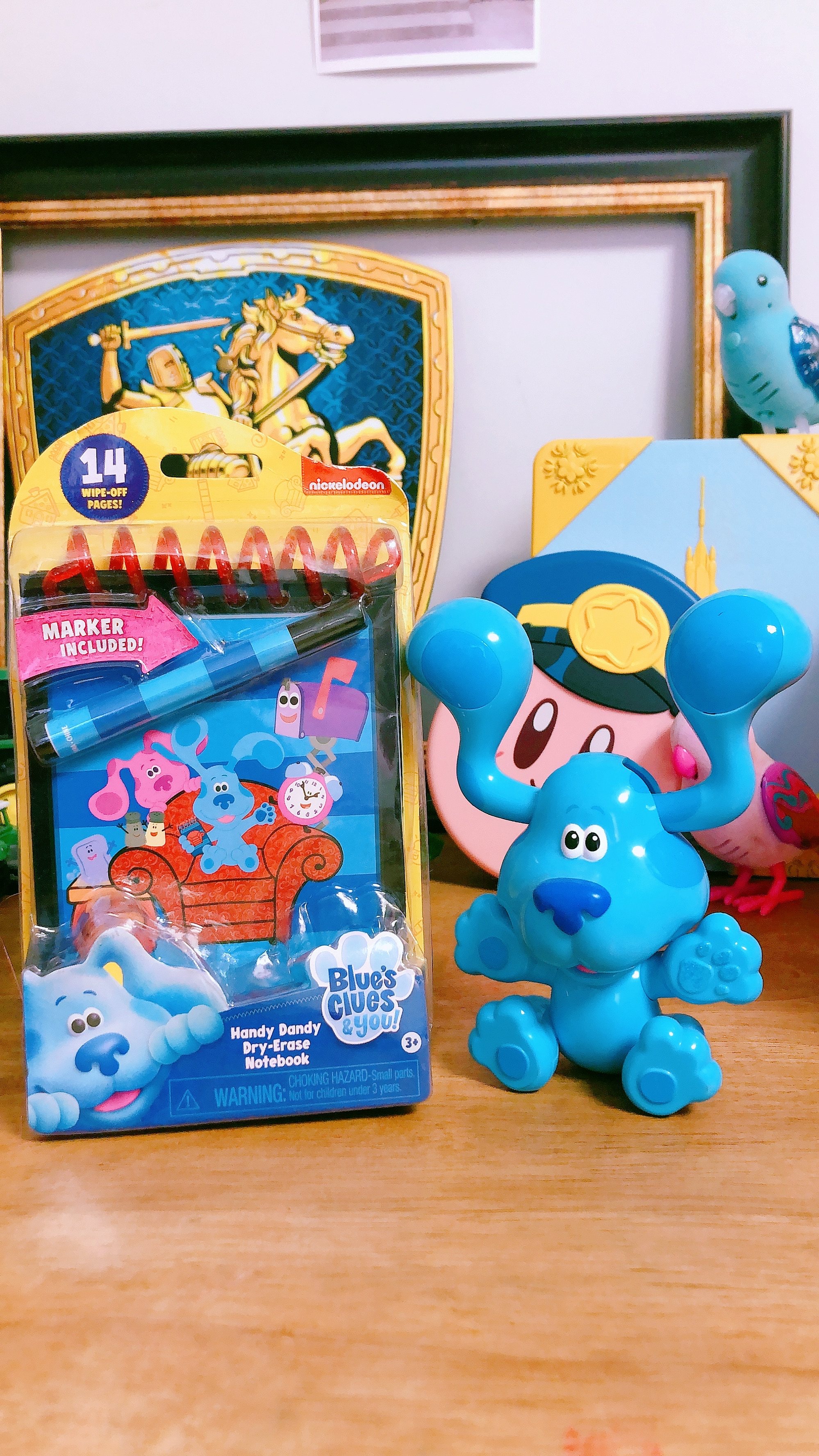 可爱怀旧蓝色斑点狗blue clues儿童电视节目周边宝宝玩具礼物