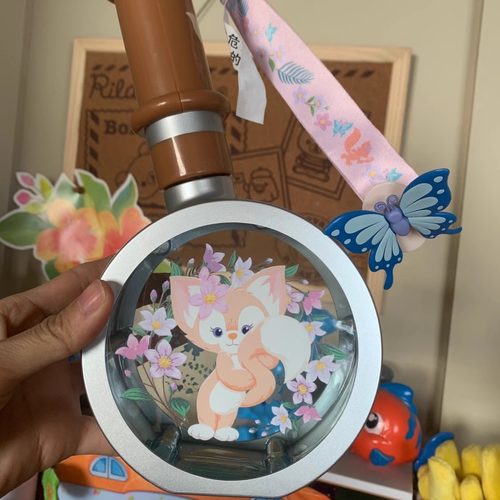 上海迪士尼国内代 购夏日花香系列玲娜贝儿放大镜水壶达菲杯