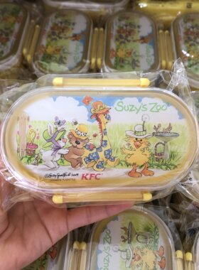 花色美材质棒！日单便当餐盒学生带水果零食饭盒便携筷子餐具