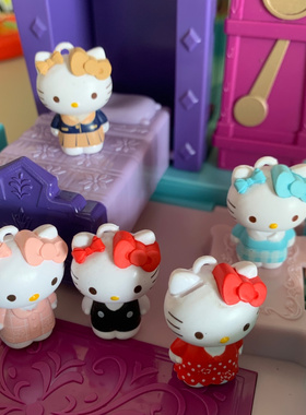正版日单散货Hell0Kitty凯蒂猫公仔摆件玩具艾莎魔法屋过家家