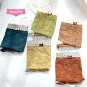 彩田全蕾丝镂空性感中腰31809高腰31811石墨烯棉裆包臀舒适女内裤