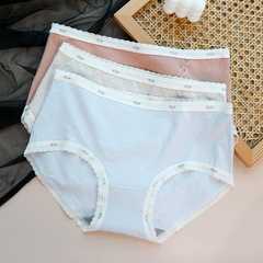 彩田内裤女薄款中腰莫代尔棉石墨烯裆吸汗透气少女生三角裤15267