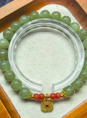 （金标023)晴水手串搭配南红配饰卡8原65元