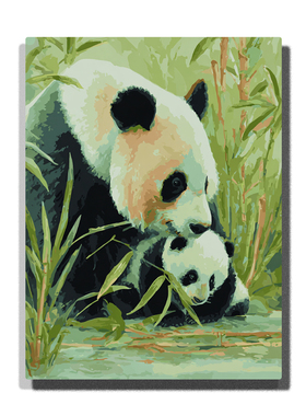 亲子手绘数字油画治愈减压