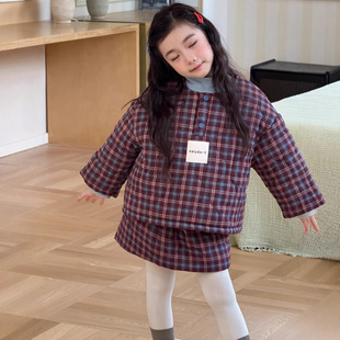 2025新款儿童棉服新年短款女童冬装韩版棉衣宝宝加厚年服外套