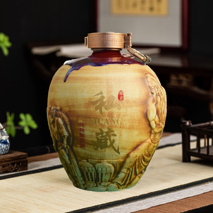 新款景德镇 5斤10斤陶瓷酒坛家用酒壶窑变私藏酒瓶礼盒装酒坛送礼