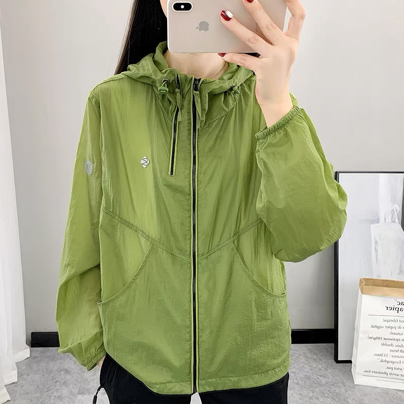 户外防晒衣女式夏季连帽透气速干轻薄皮肤衣外套运动徒步宽松上衣