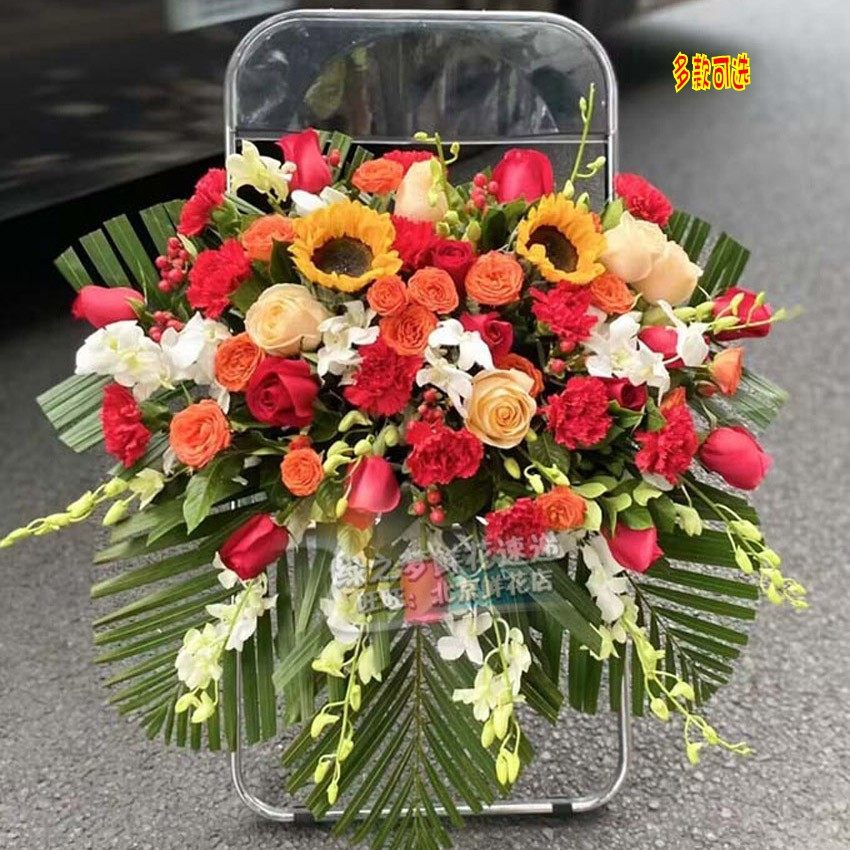 讲台花鲜花会议桌花演讲台花商务桌花签到台前台摆设装饰主席台花