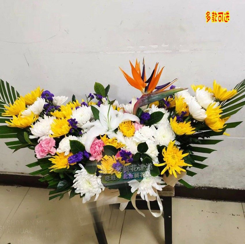 遗像篮放照片清明节祭扫花束墓碑遗像花丧事花篮奠花祭拜祭祖北京