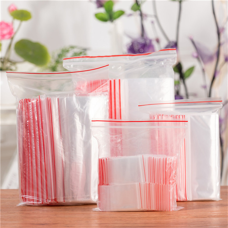 包装PE食品级饰品头饰自封夹链密封塑料袋7*10双面8丝小号封口袋