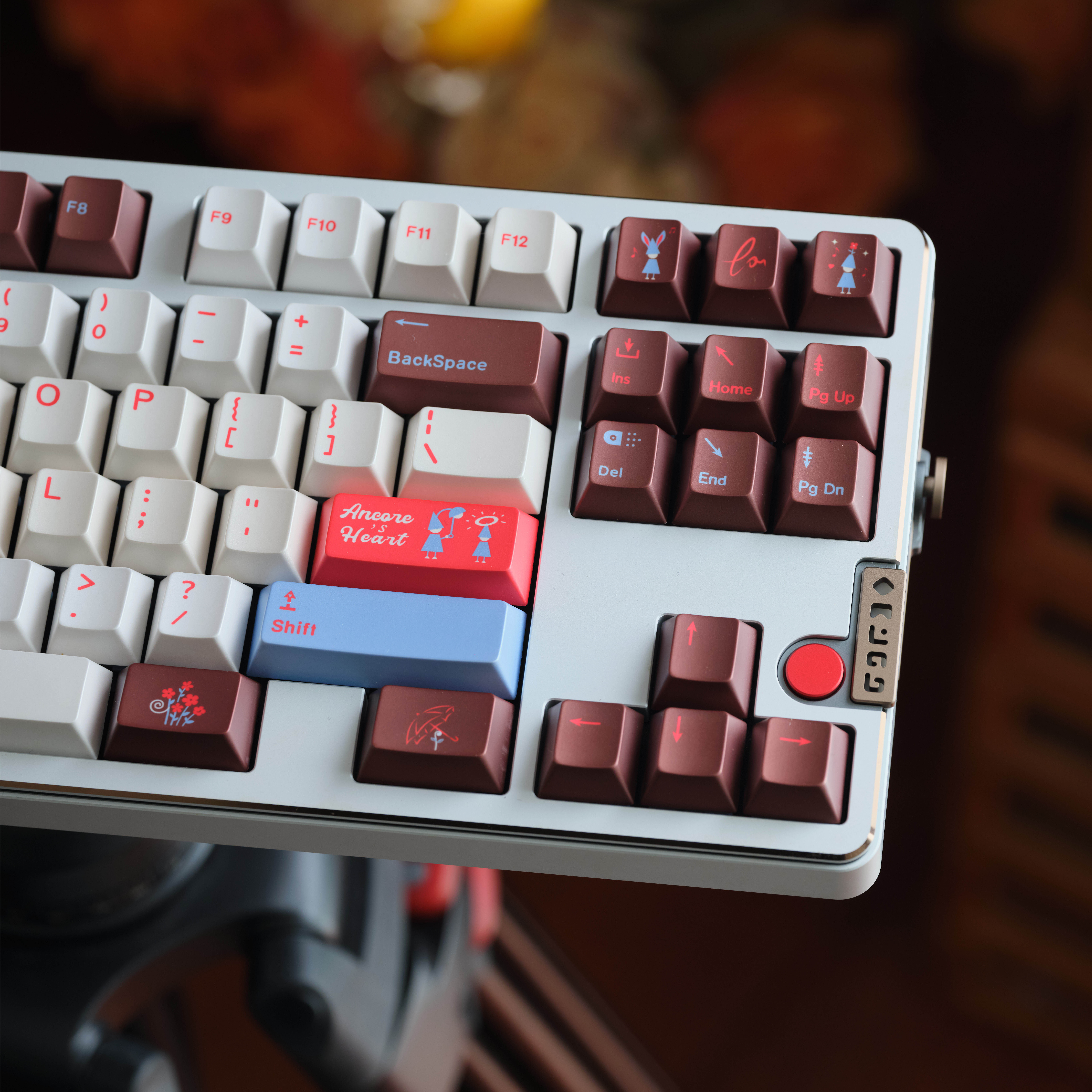 安可拉之心 可露丽配色 咖啡奶油 柔光金属漆原厂热升华键帽 夜魔