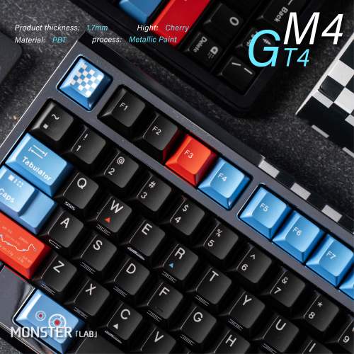怪物键造M4GT4赛车侧刻机械键帽