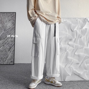 K29-P55 新款港风男士宽松休闲裤多口袋工装裤直筒裤图片