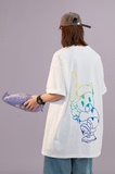 抖音直播200克港风男女中性短袖T恤休闲体恤T18-P25控38，男装T恤，电商B327