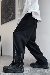 K28-P50 秋装 男士潮流拉链设计休闲卫裤学生运动裤篮球裤图片