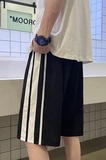 DK15-P35夏天宽松直筒五分裤沙滩裤男士运动休闲短裤中裤，男装牛仔裤，电商B327