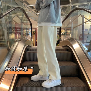 K32-p50加绒p60  秋冬加绒加厚灯芯绒休闲裤男士宽松直筒裤图片