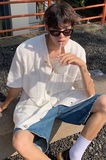 数据款男女中性潮流休闲短袖百搭开衫毛衣M01-P55主推尺码M-3，男装T恤，电商B327