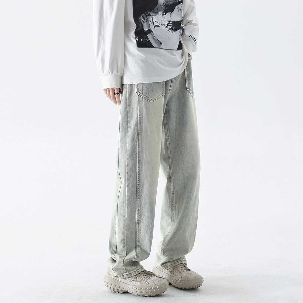 N58--天猫P55-抖音P70重工水洗牛仔裤牛仔裤休闲裤,男装牛仔裤,电商B327