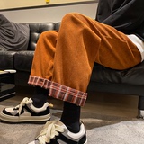 K32-p50加绒p60秋冬加绒加厚灯芯绒休闲裤男士宽松直筒裤，男装卫衣，电商B327