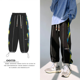 22-春装-抖音直播款纯棉B327-K56-P60男休闲宽松运动裤束脚裤，女装休闲裤，电商B327