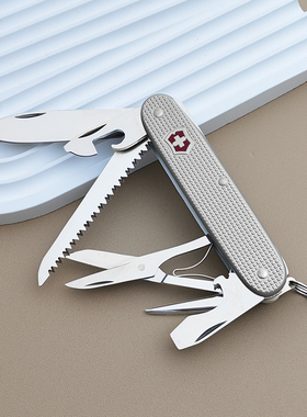 维氏瑞士军刀农场主X93mm多功能刀可折叠军士刀铝面 0.8271.26