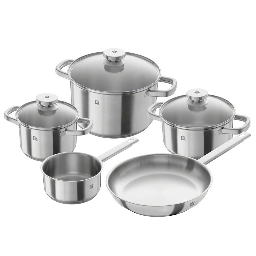 德国进口双立人不锈钢锅具套装汤锅奶锅浅烧锅炖锅深烧锅双耳锅