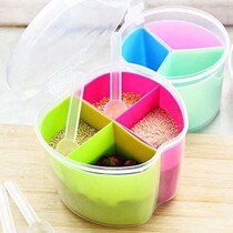 调料盒套装家用多功能组合装塑料置物架厨房佐料盒收纳盒带盖