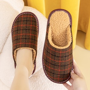 特价清仓棉拖鞋加绒男女居家防滑软底保暖厚底老人家居鞋室内拖鞋