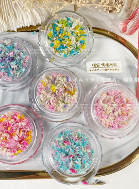 新款干花美甲素材ins风混合天然真花清新花瓣指甲diy材料饰品