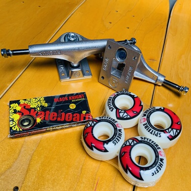 双翘板支架轮组轴承套装Ruckus进口支架小火人轮子高速改装全能