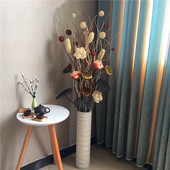 龙柳树枝干枝装 饰玄关橱窗插花客厅落地花瓶叶脉花干花装 饰摆件