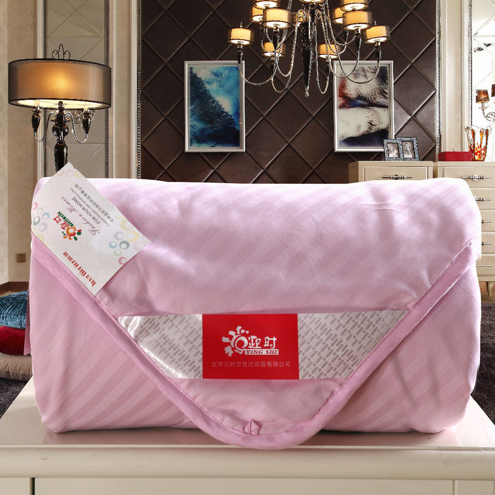 北京迎时家纺时尚清雅型蚕丝夏被空调被蚕丝纯棉桑蚕丝夏凉被包邮