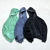 断码 折扣FAR ARCHIVE教科书水洗高街渐变破坏做旧连帽卫衣外套