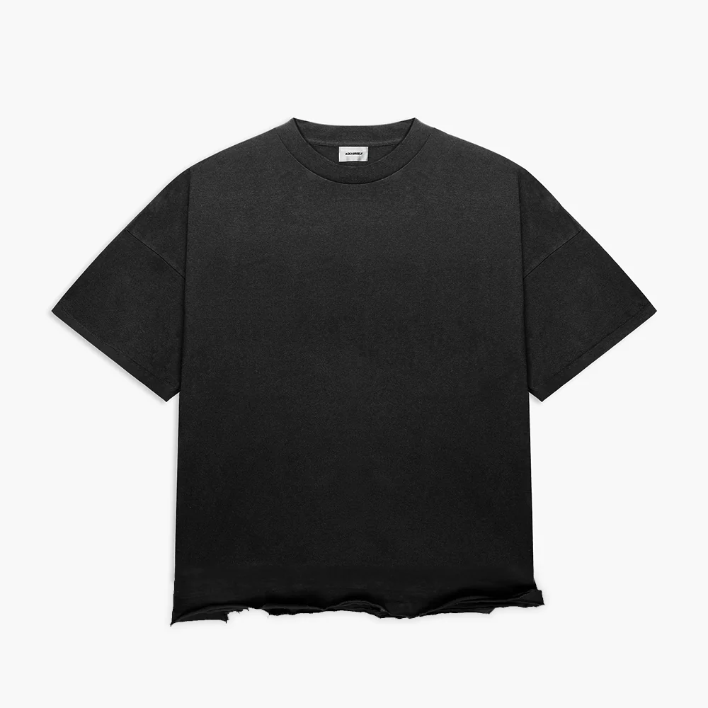 askyurself高街流浪汉做旧短袖