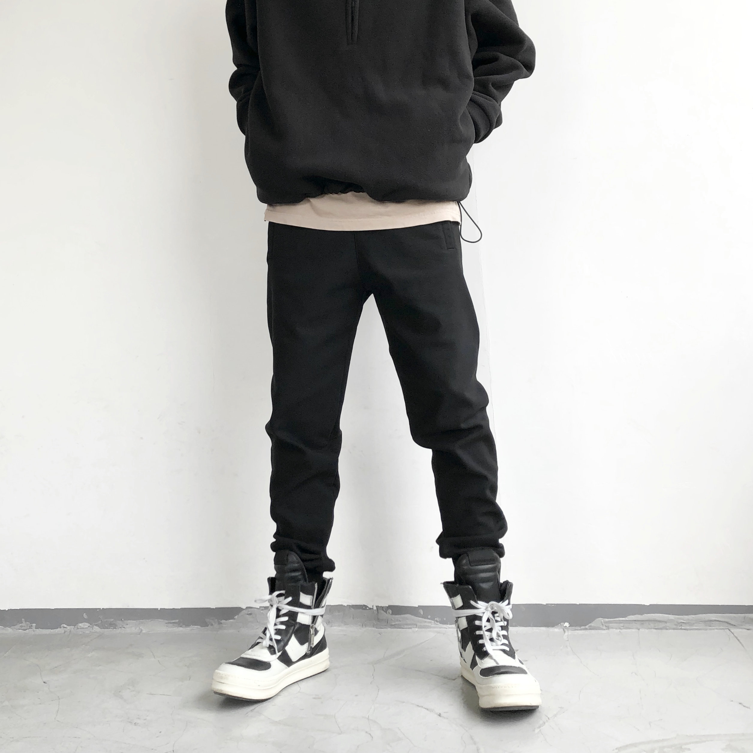 过冬立体裁剪加厚加绒收口棉裤