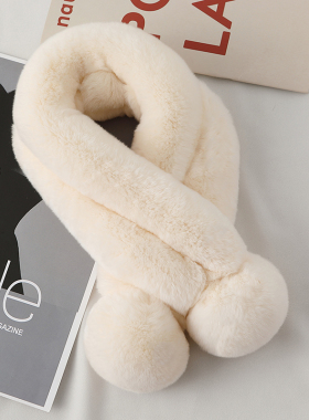 反季清仓韩国新款獭兔毛围巾女加厚整皮保暖休闲百搭特价皮草围脖