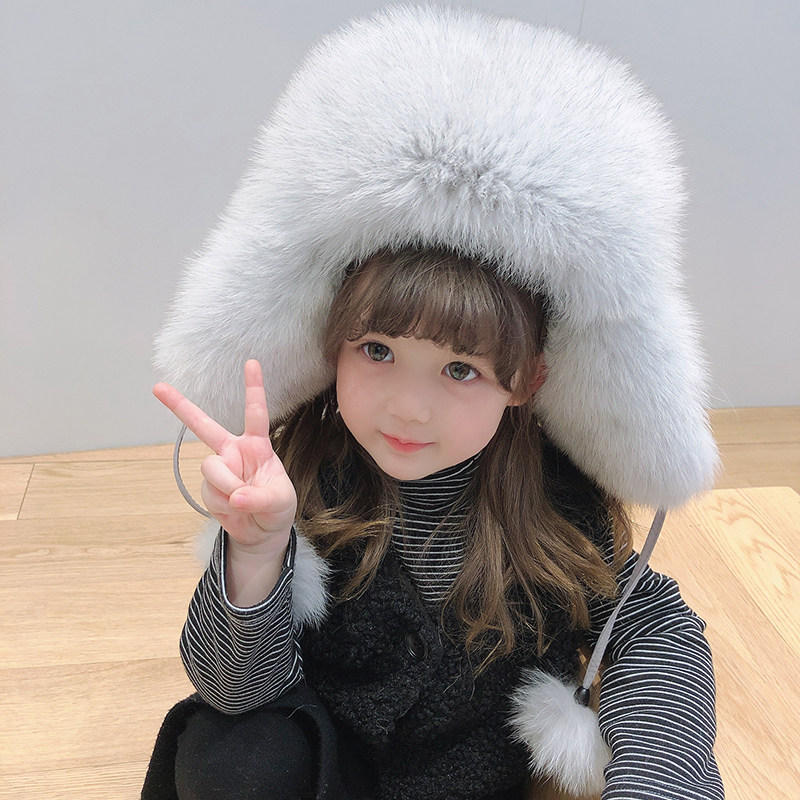 特价新品狐狸毛皮草滑雪雷锋帽