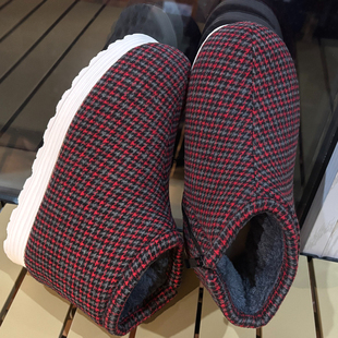 冬季棉鞋恩施手工传统灯芯绒加绒加厚保暖家居男女中老年包跟棉拖