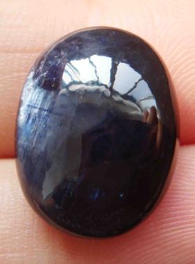 13.72克拉素面天然蓝宝石裸石椭圆形 13*16.8mm