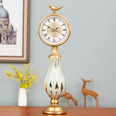 装 欧式 钟表美式 静音台钟摆件家用台式 饰时桌钟 轻奢客厅座钟新中式