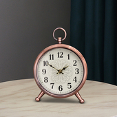 美式 座钟家居仿古桌面台钟卧室床头柜摆件台钟客厅立钟表 复古个性