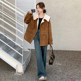 现货226-A559-P1852024冬季新款皮毛一体外套女278，女装棉衣/棉服，惟卡贝娜